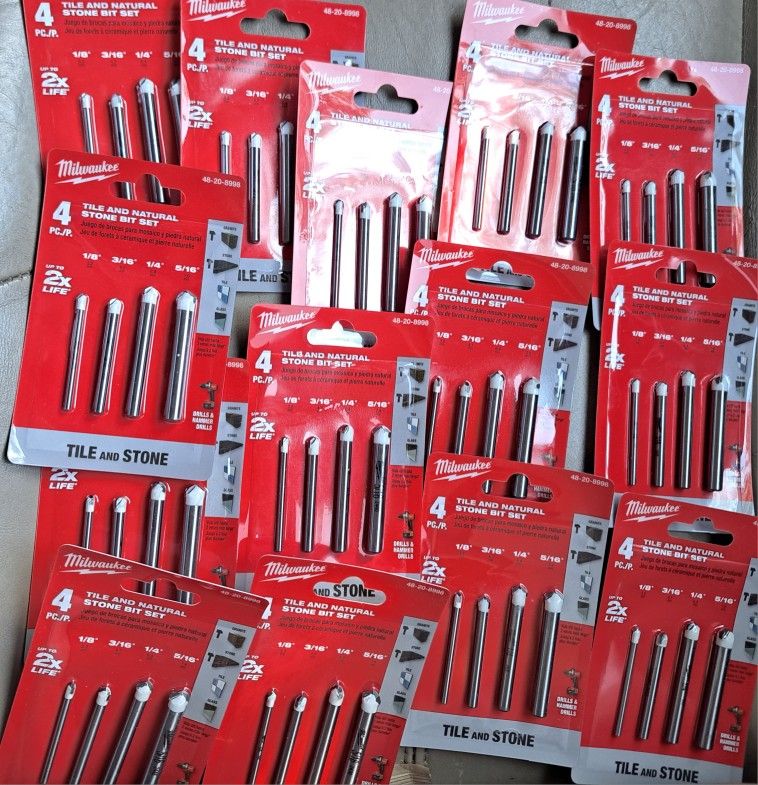 Milwaukee Carbide Natural Stone And Tile Drill Bits X15