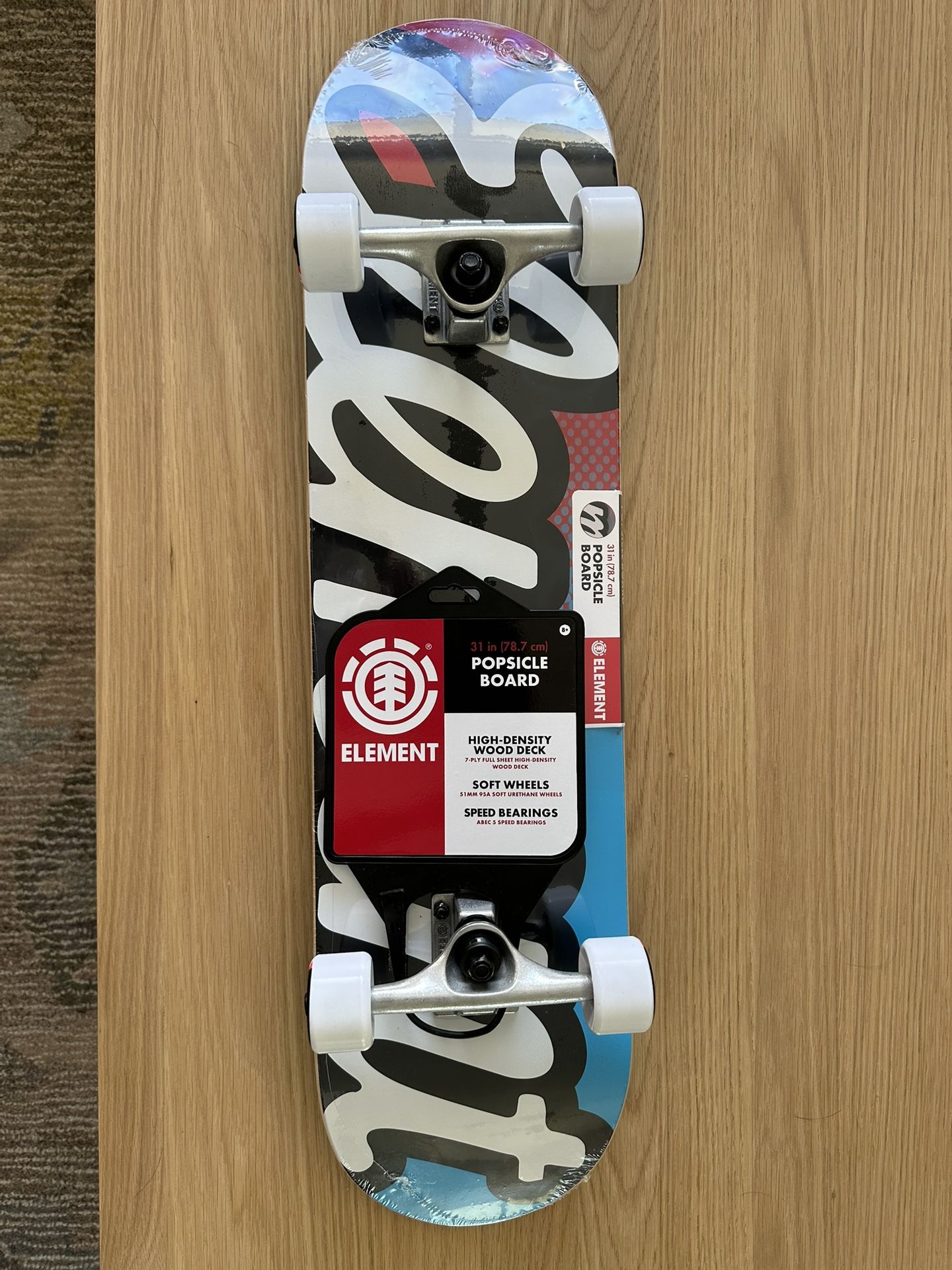 Element Skateboard 31" X 7.75" Complete Popsicle Board