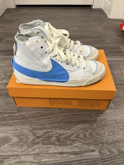 Size 10 Nike Blazer Mid '77 Jumbo White University Blue Men's Sneakers