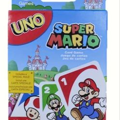 112pcs Mattel UNO Super Mario Theme Cards, Card Game, Play Classic UNO with Your Favorite Characters from The Mushroom Kingdom! Great for Gamers And N