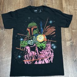 Black Star Wars Boba Fett tee size small