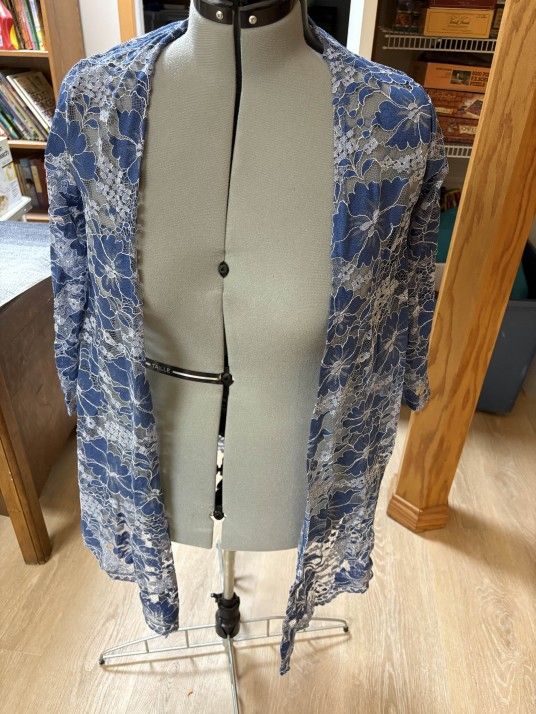 Blue Lace Cardigan