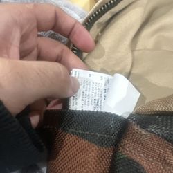 Off Whit Authentic  Green Camo Bag Pack Used No Tags 