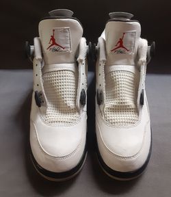 Air Jordan retro 4 "Wbite Cement" (size 6.5Y)