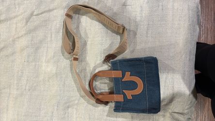 True Religion, denim strap bag