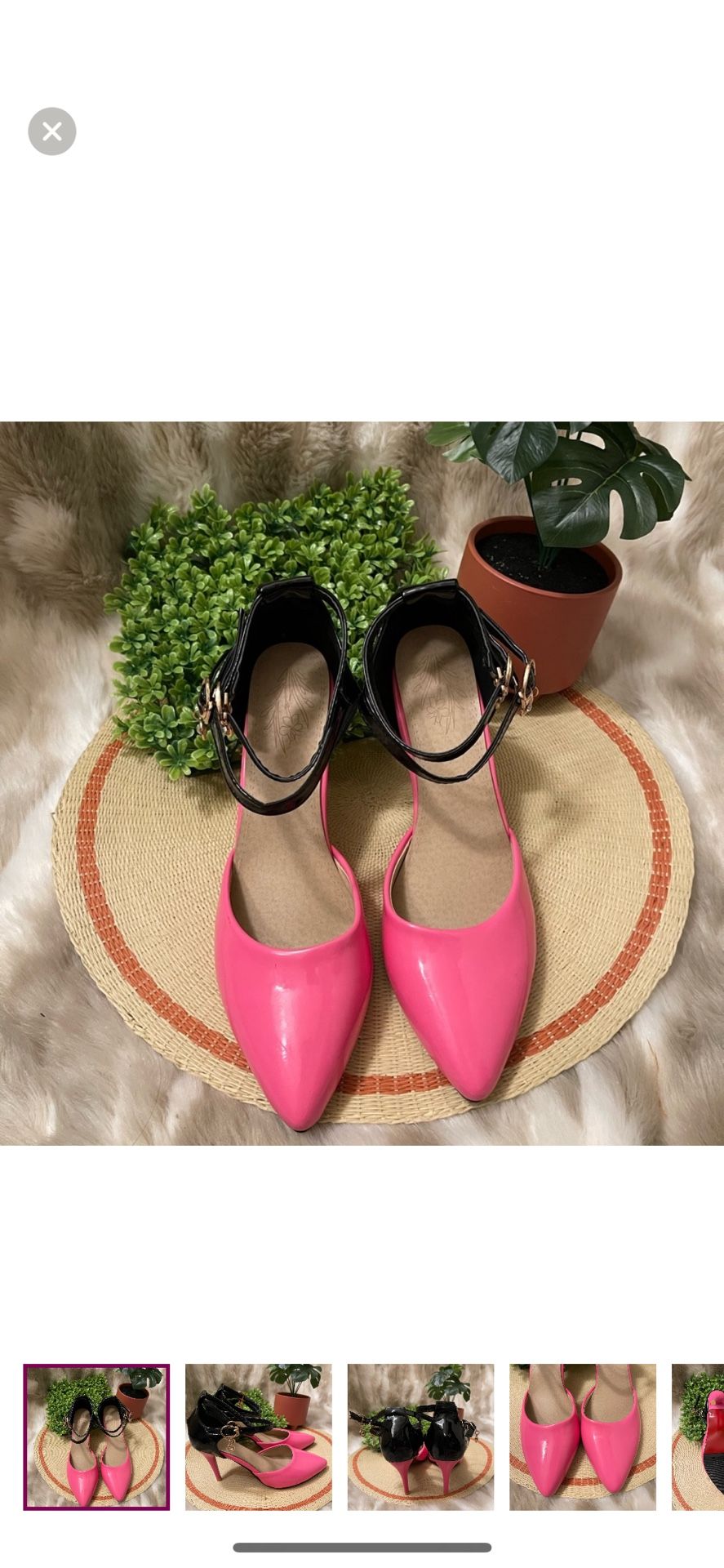 Pink/black High Heels Shoes