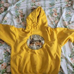 Yellow Deceptions Pass Hoodie Large