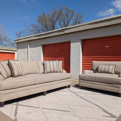 *FREE DELIVERY* BERNHARDT TARLETON SOFA AND OVERSIZED CHAIR SET