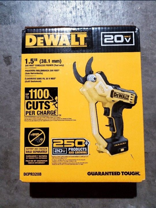 NEw, NUEVO, DEWALT 20V MAX Cordless Battery Powered Pruner (Tool Only