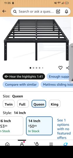 Queen bed frame