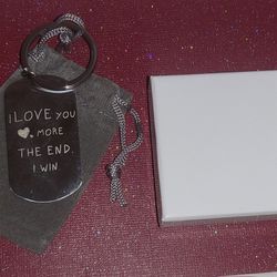 Love You More Keychain