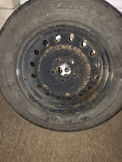 Spare tire with rim