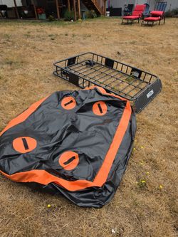 Car rack with heavy duty storage bag