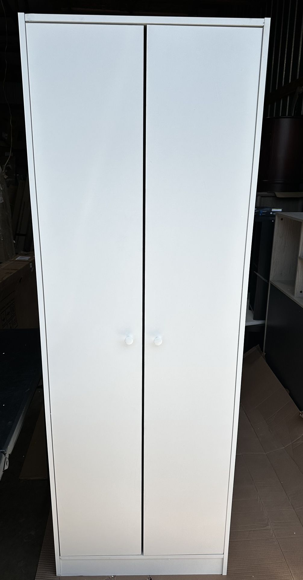 Prepac Armoires, White Wardrobe Closet & Cabinet - Functional Clothes Storage with Hanging Rail, Armoire Wardrobe