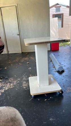 Rolling side table
