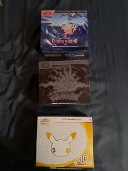 30th ETB, Pitch Black ETB, Chaos Rising ETB