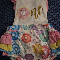 Donut First Birthday Outfit 