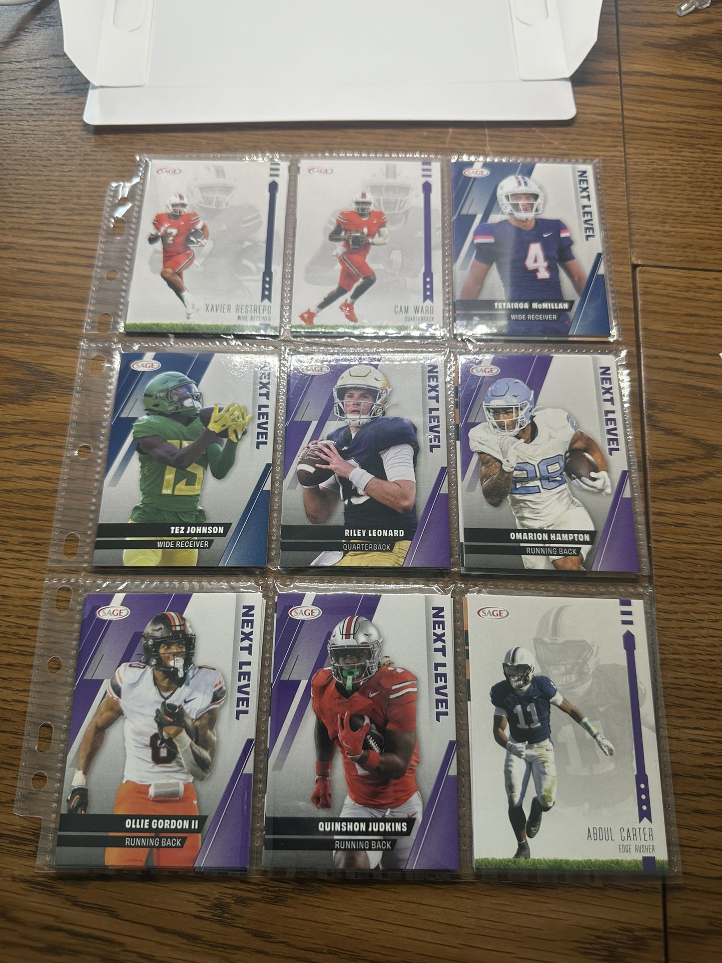 2025 NFL ROOKIE cards