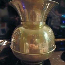 Antique Brass Spittoon 