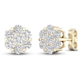 Gold Heart Earrings