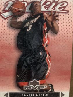 Dwayne Wade Rookie Card Upperdeck MVP Numbered Card