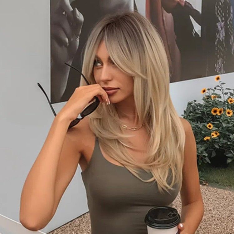 Gradient Platinum 20inchi/50cm Synetic wig