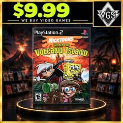 Nicktoons Battle for Volcano Island PS2 THQ Game 2006