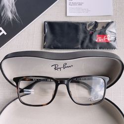 New Rayban Eyeglasses Tortoise Plastic Glasses Frame With Case