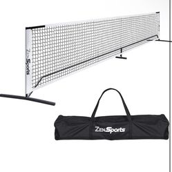 ZENY Portable Pickleball Net Set System with Metal Frame Stand and Regulation Size Net Including Carrying Bag Indoor Outdoor Game