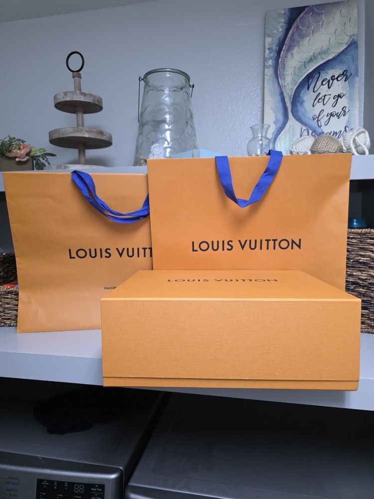 Empty Louis Vuitton Box And 2 Bags