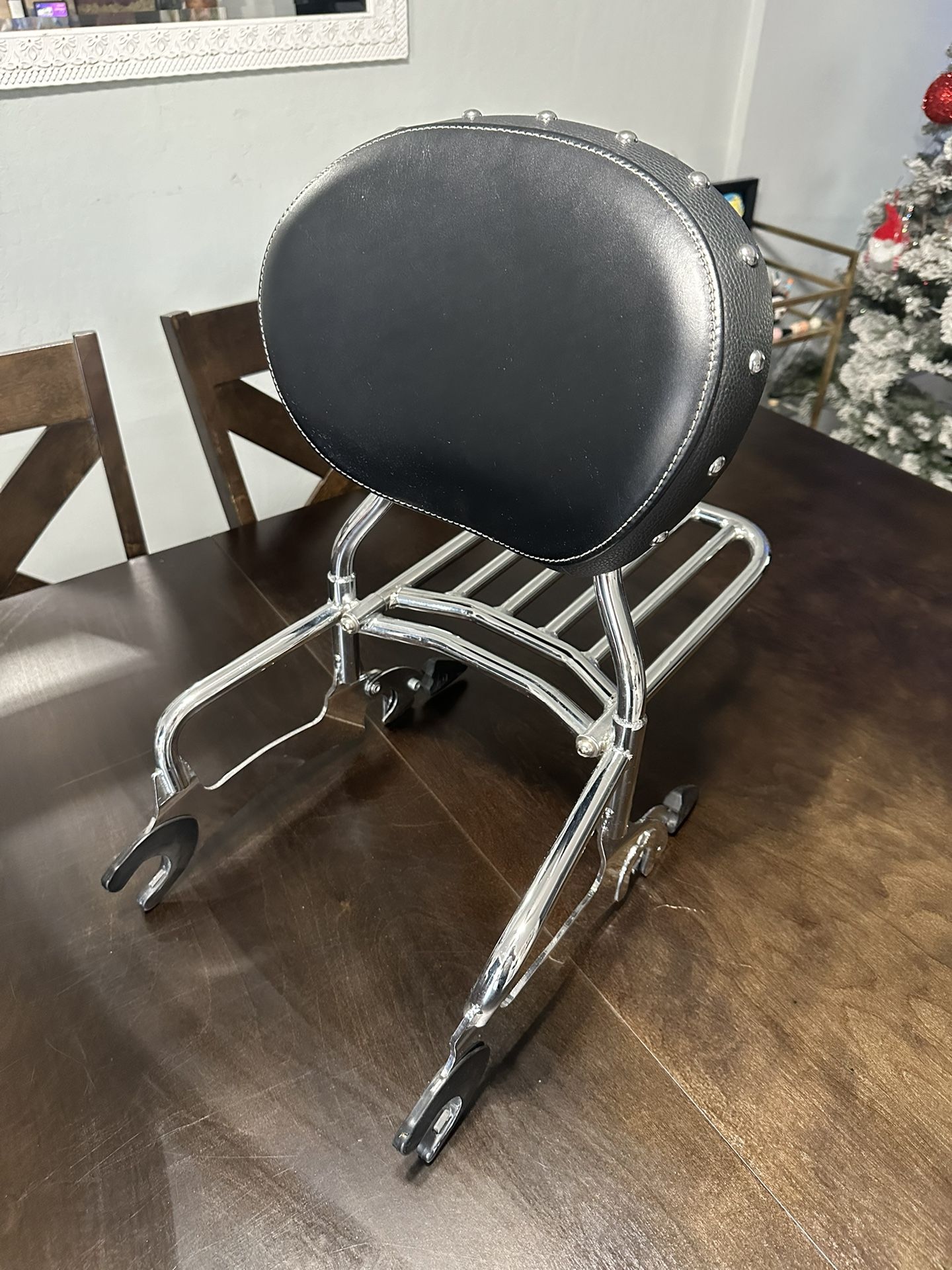 Indian Challenger Passenger Backrest With Luggage Rack