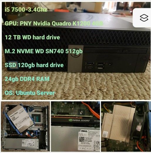 Dell Optiplex 7050 SFF NAS Server Build Homelab