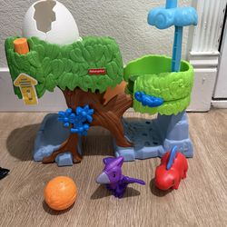 Fisher Price Little people Dino hatch&slide play set