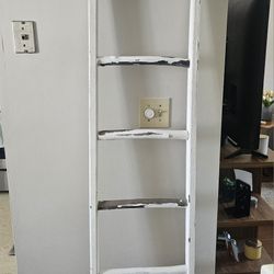 White Decor Or Blanket Ladder
