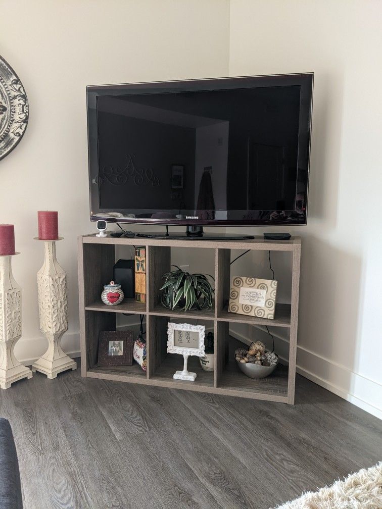 50" Samsung TV And Stand