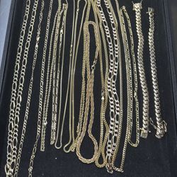 10k 14k Gold Chain & Bracelet