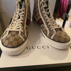 Pre Loved Mens Gucci 1975 High Top Sneakers Size 11