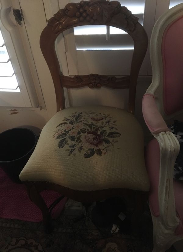 Victorian Chair Hand Needle Cushion With Furniture In Los Angeles Victorian Chair Hand Needle Cushion With Furniture In Los Angeles Ca Offerup