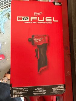 M12 FUEL 12V Lithium-Ion Brushless Cordless 1/4 in. Right Angle Die Grinder (Tool-Only)