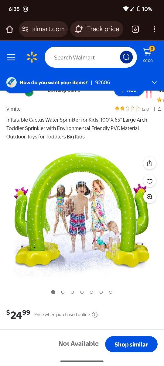 Inflatable Cactus Sprinkler