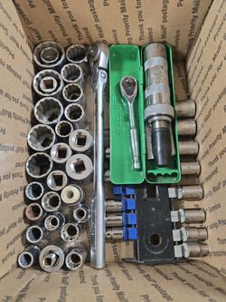 Assorted Sockets and Ratchet