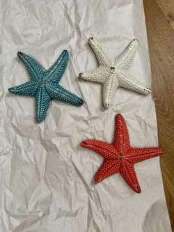 Ceramic Starfish, Set Of 3
