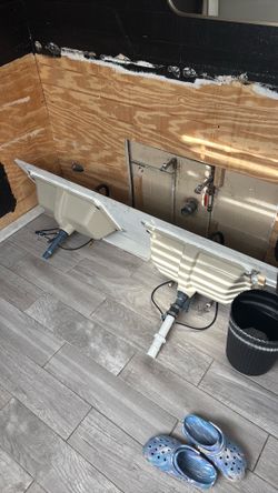Double sink marble vanity top