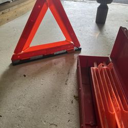 Road  Triangle Reflectors - Set Of Four