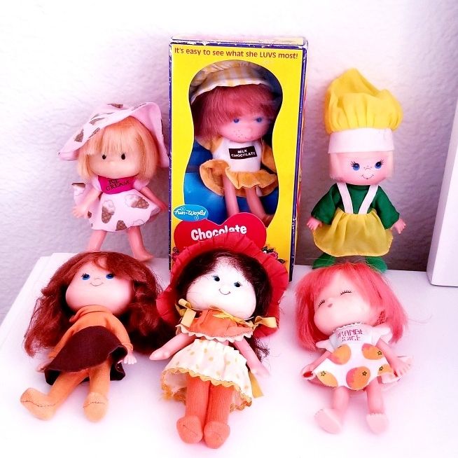 Vintage 1980s Fun World Chocolate Pudding Doll 8635 NRFB Hong Kong