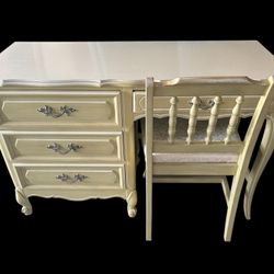 Vintage Henry Link Desk With Original Chair
