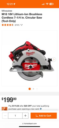 Circular Saw Tool Only Milwaukee