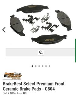 BrakeBest Select Ceramic Front Brake Pads C804