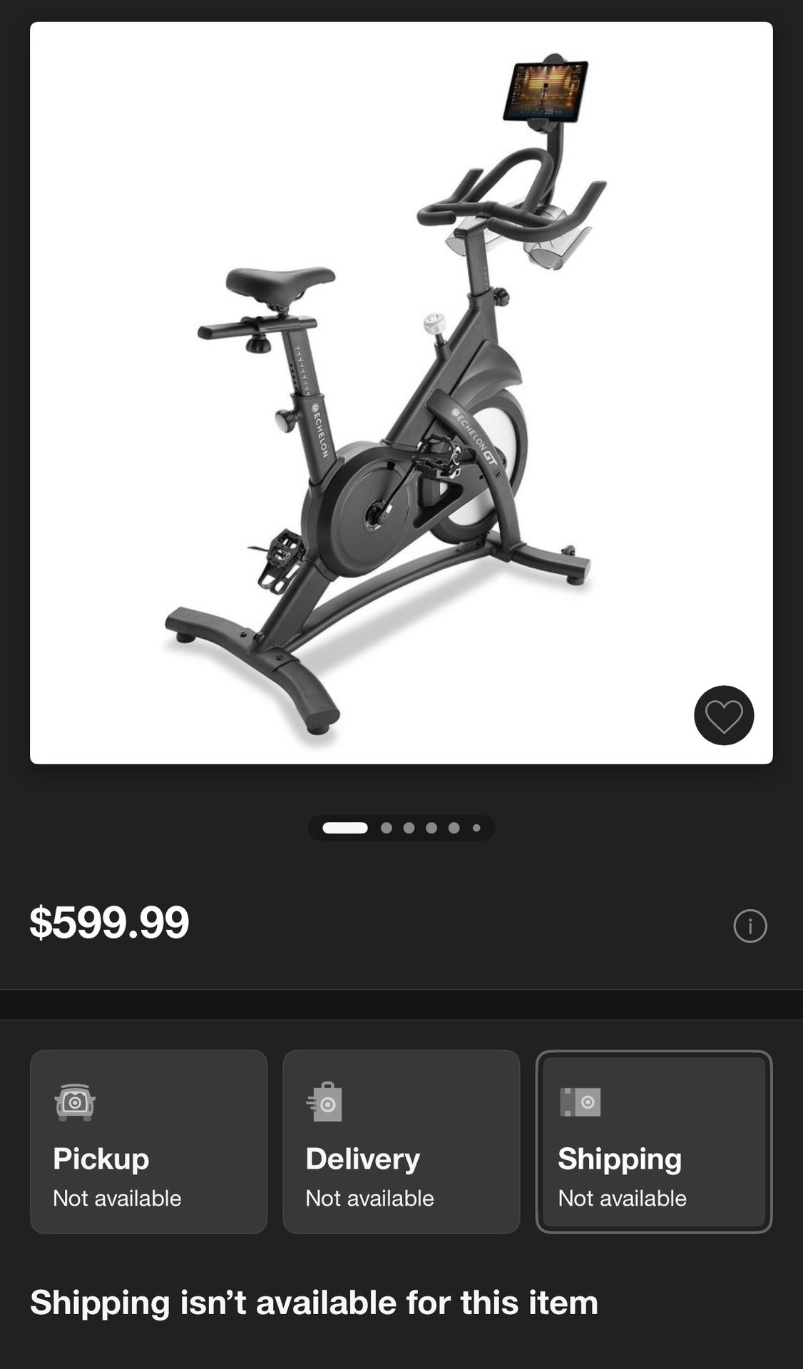 Echelon GT Connect Exercise Bike 