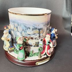 Bradford Exchange Thomas Kinkade "It's Christmas Time" Holiday Centerpiece